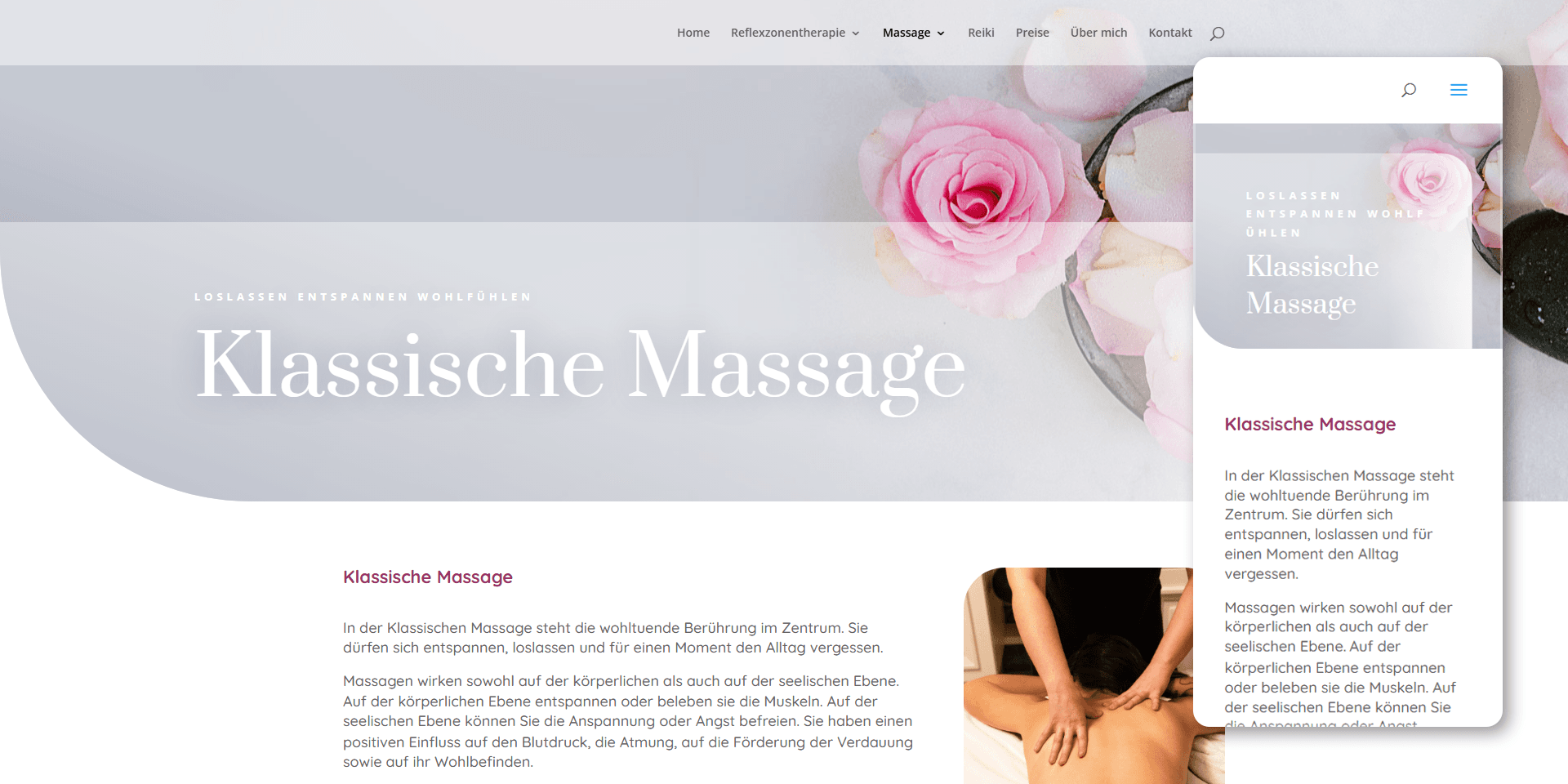 Webseite für Therapiepraxis – Bild 2