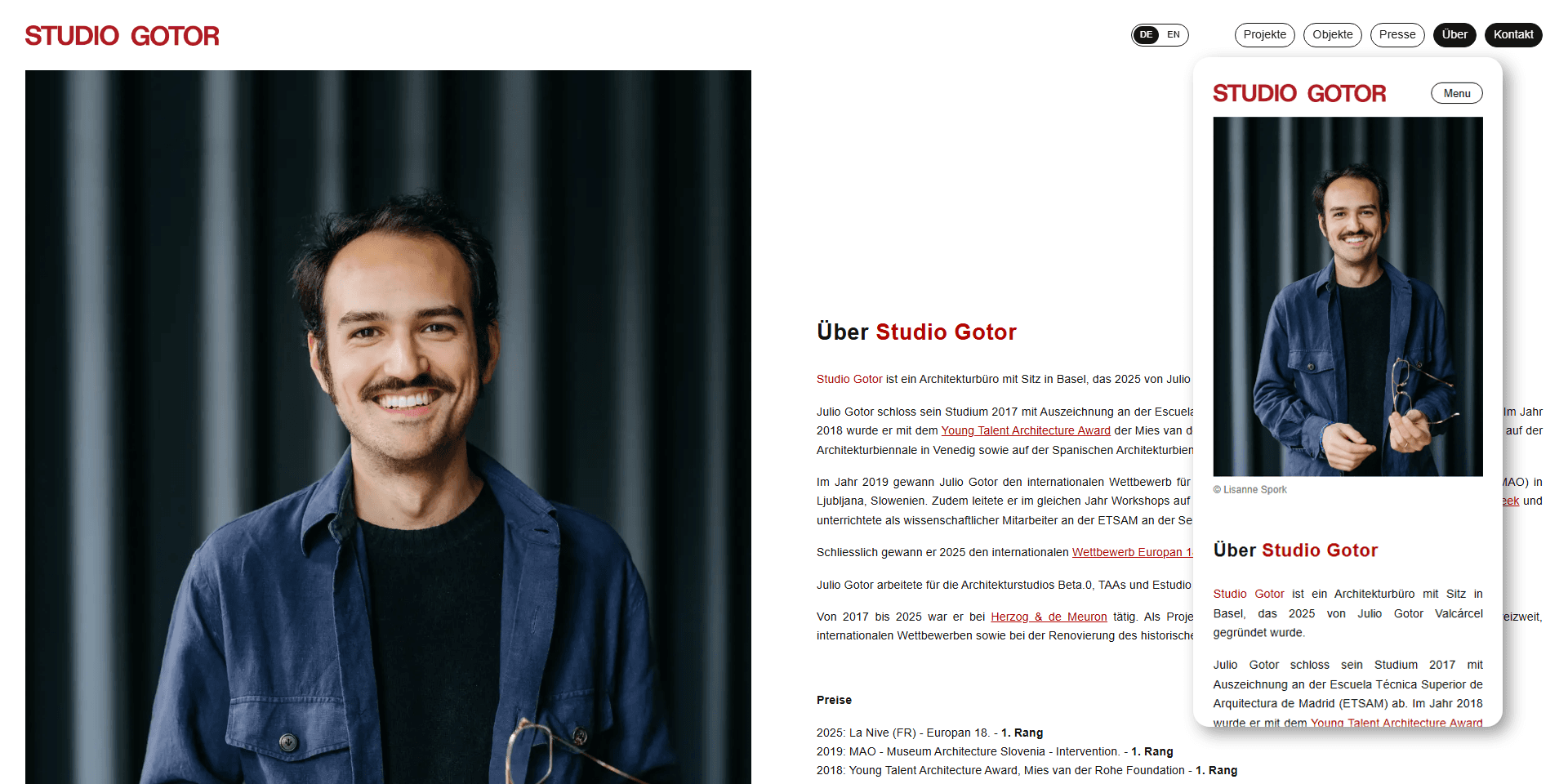Zweisprachige Architektur-Webseite mit CMS – Bild 4